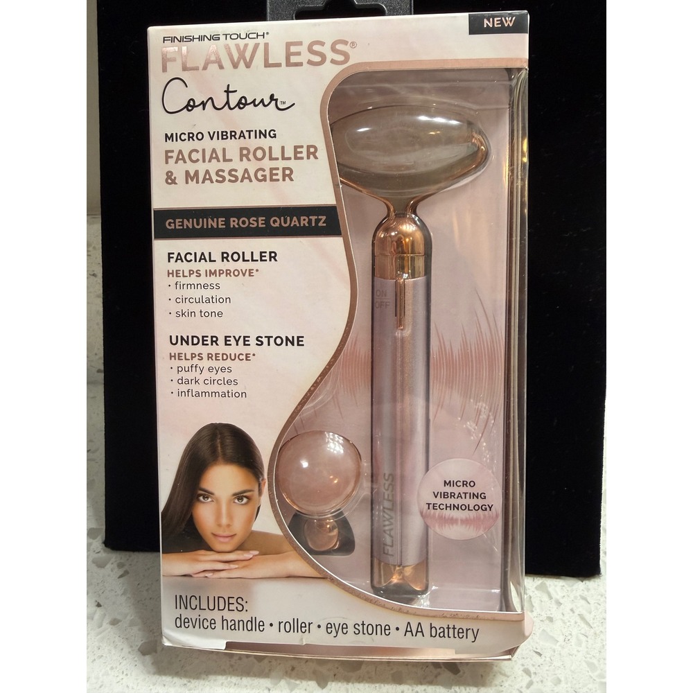 Finishing Touch Flawless Contour Pink EUC Rose Quartz Vibrating firming cooling